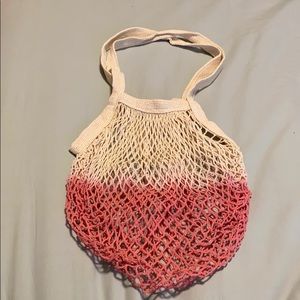 Mesh tie dye shoulder bag